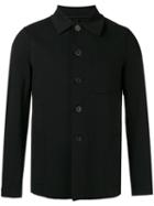 Harris Wharf London Buttoned Jacket, Men's, Size: 48, Black, Cotton
