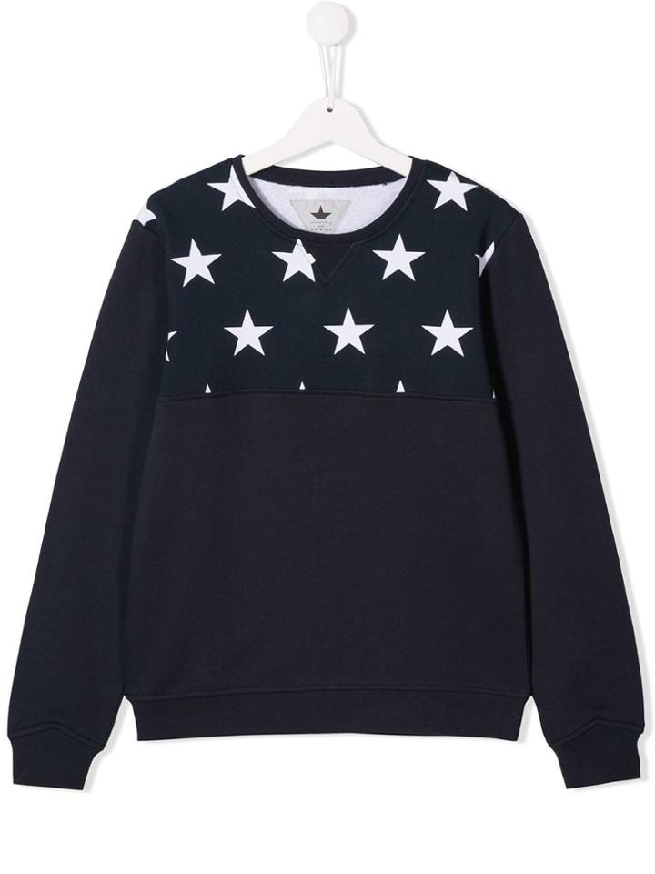 Macchia J Star Printed Sweatshirt - Blue