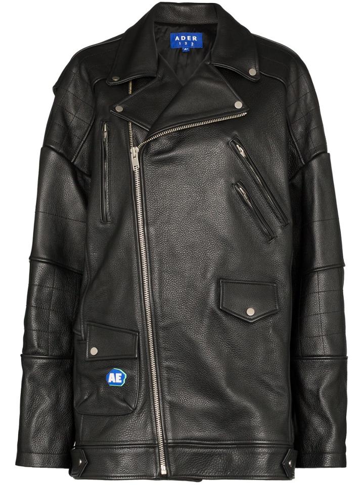 Ader Error Oversized Biker Jacket - Black