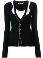 Alexander Wang Cut Out Halter Cardigan - Black
