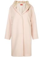 Des Prés Trimmed Hood Coat - Pink
