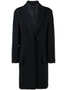 Curieux Gambit Single Breasted Coat - Blue