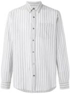 Dries Van Noten Pinstripe Shirt, Men's, Size: 52, Grey, Cotton