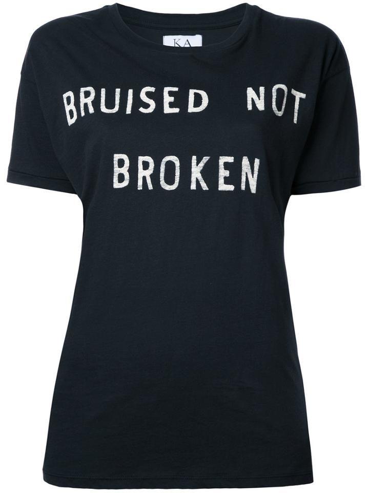 Zoe Karssen Bruised Not Broken T-shirt, Women's, Size: Large, Black, Cotton