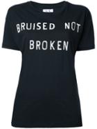 Zoe Karssen Bruised Not Broken T-shirt, Women's, Size: Large, Black, Cotton
