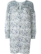 See By Chloé Boho Floral Print Dress, Women's, Size: 38, White, Cotton