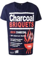 Love Moschino - Charcoal Print T-shirt - Men - Cotton - M, Blue, Cotton