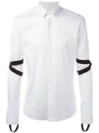 Les Hommes Stirrup Detail Shirt, Men's, Size: 50, White, Cotton/spandex/elastane
