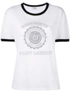 University T-shirt - Women - Cotton - S, White, Cotton, Saint Laurent