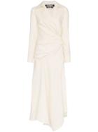 Jacquemus White Wrap Shirt Dress