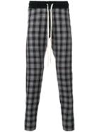 Represent Plaid Tapered Trousers - Grey
