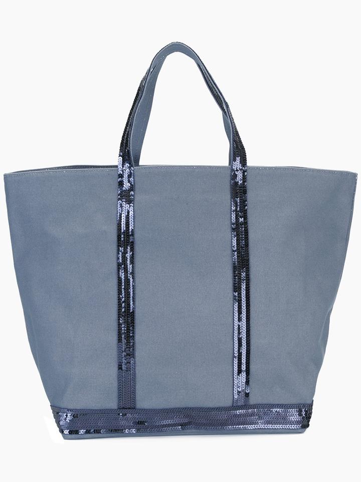 Vanessa Bruno Sequined Strap Tote, Women's, Blue, Cotton/pvc
