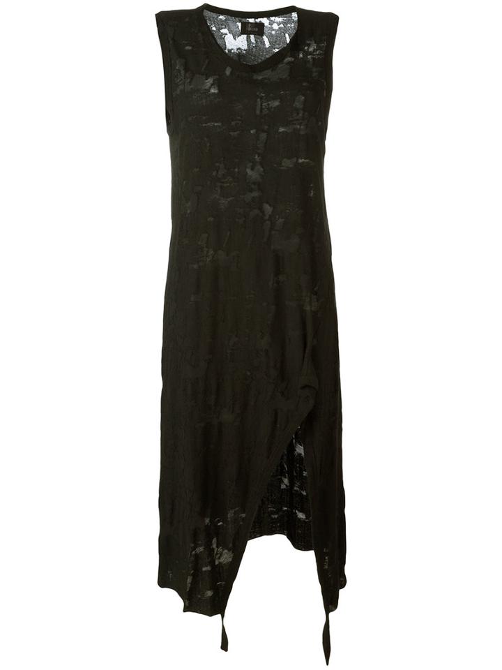 Lost & Found Ria Dunn Long Distressed Effect Dress, Women's, Size: Xs, Black, Cotton