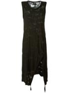 Lost & Found Ria Dunn Long Distressed Effect Dress, Women's, Size: Xs, Black, Cotton