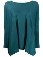 N.peal Loose Fit Poncho - Green