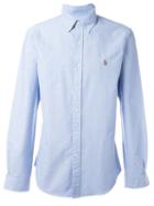 Polo Ralph Lauren Button-down Collar Chest Logo Shirt, Men's, Size: Large, Blue, Cotton