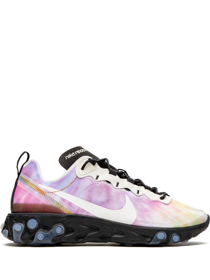 Nike React Element 55 Tie-dye Sneakers - Purple