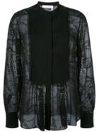 Chloé Starry Sky Blouse, Women's, Size: 40, Black, Silk/polyamide/polyester