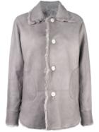 Sofie D'hoore 'cortes Lastra' Jacket, Women's, Size: 40, Grey, Lamb Skin