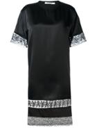 Givenchy Lace Panel T-shirt Dress - Black