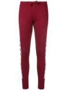 Kappa Side Panelled Track Pants - Red