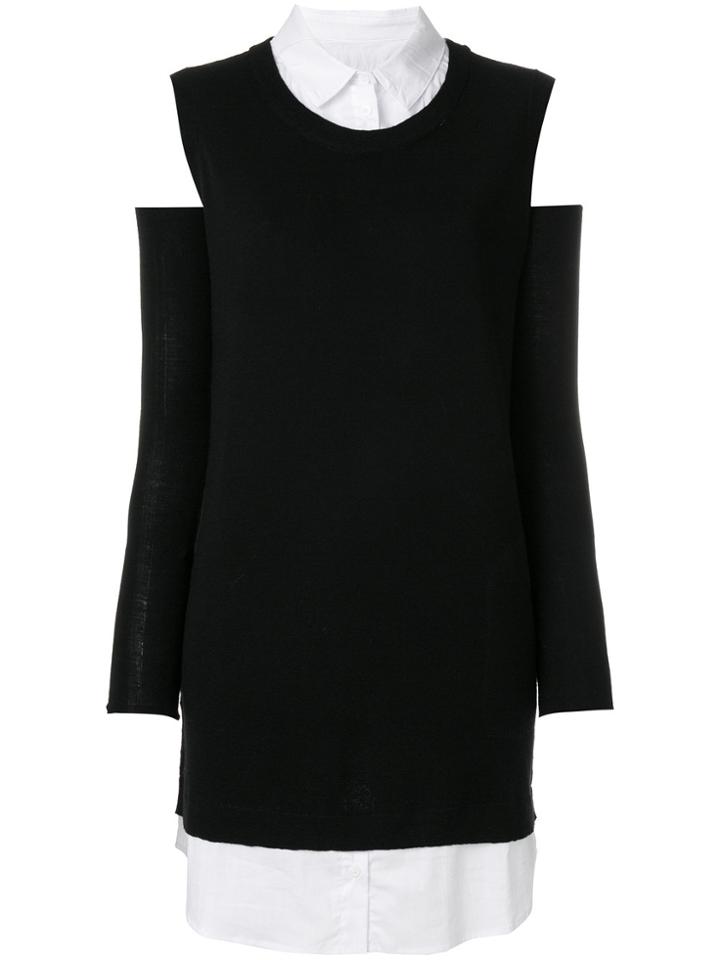 Twin-set Layered Shirt Jumper - Black