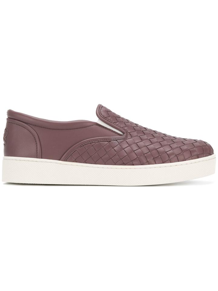 Bottega Veneta Intrecciato Dodger Sneaker - Pink & Purple