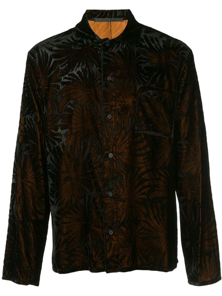 Haider Ackermann Cynara Jacquard Pyjama-style Shirt - Black