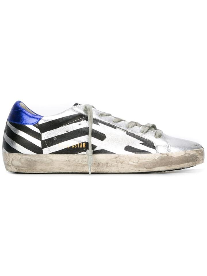 Golden Goose Deluxe Brand Super Star Stripe Leather Sneakers -
