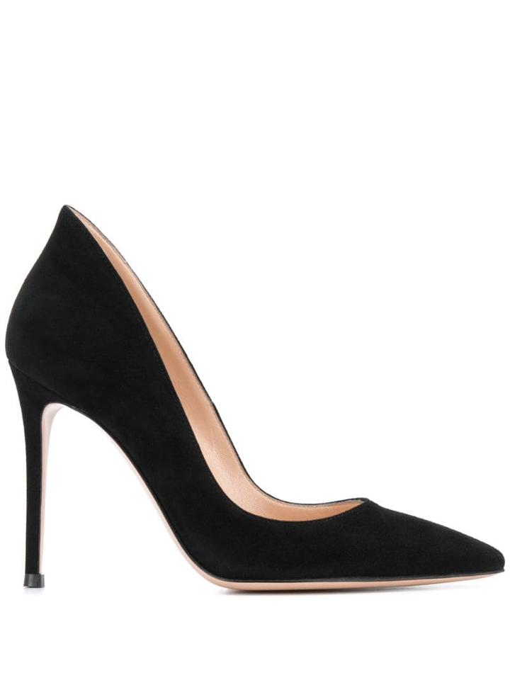 Gianvito Rossi Ellipsis Pointed Pumps - Black