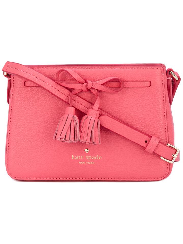 Tassel Detail Shoulder Bag - Women - Leather - One Size, Pink/purple, Leather, Kate Spade