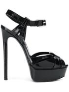 Casadei Flora Platform Sandals - Black