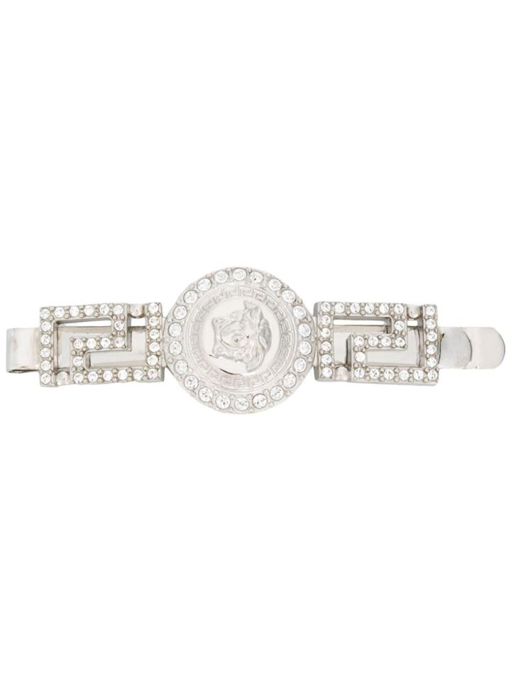 Versace Greca Hair Pin - Silver