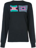 Proenza Schouler Pswl Flag Long Sleeve T-shirt - Blue