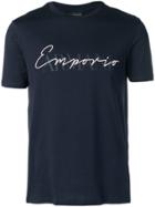 Emporio Armani Logo Fitted T-shirt - Blue