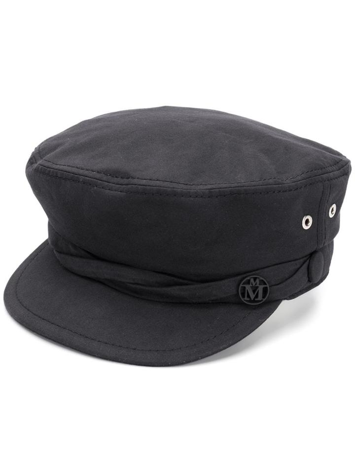 Maison Michel New Abby Sailor Cap - Black