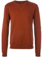 Maison Margiela Elbow Patch Sweatshirt, Men's, Size: 48, Yellow/orange, Cotton/calf Leather
