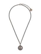 Roberto Cavalli Engraved Logo Necklace - Silver