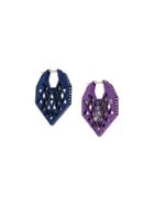 Noor Fares Chandbali Earrings - Blue
