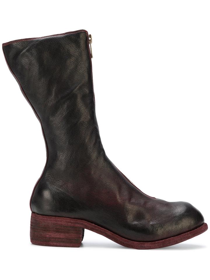 Guidi Mid-length Boots - Red