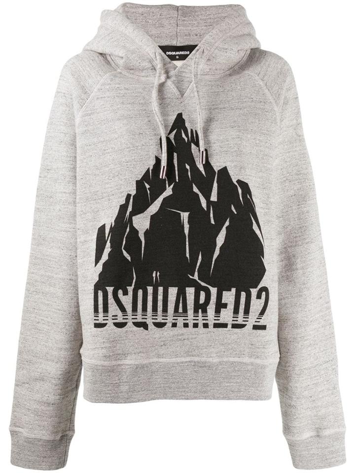 Dsquared2 Printed Hoodie - Grey