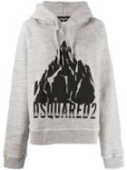 Dsquared2 Printed Hoodie - Grey