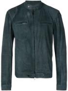 Desa 1972 Fitted Leather Jacket - Blue