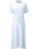 Lisa Marie Fernandez Long Shirt Dress, Women's, Size: 3, Blue, Linen/flax