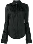 Gucci Pre-owned 2000s Pleated Detail Shirt - Black