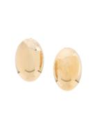 Givenchy Vintage Oval Earrings - Gold