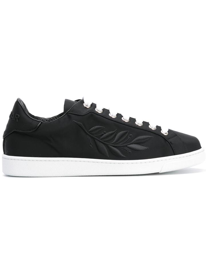Dsquared2 24-7 Star Embroidered Leaf Sneakers - Black