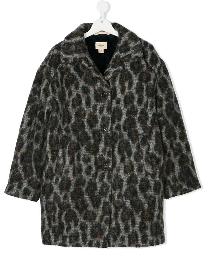 Bellerose Kids Leopard Print Coat - Multicolour