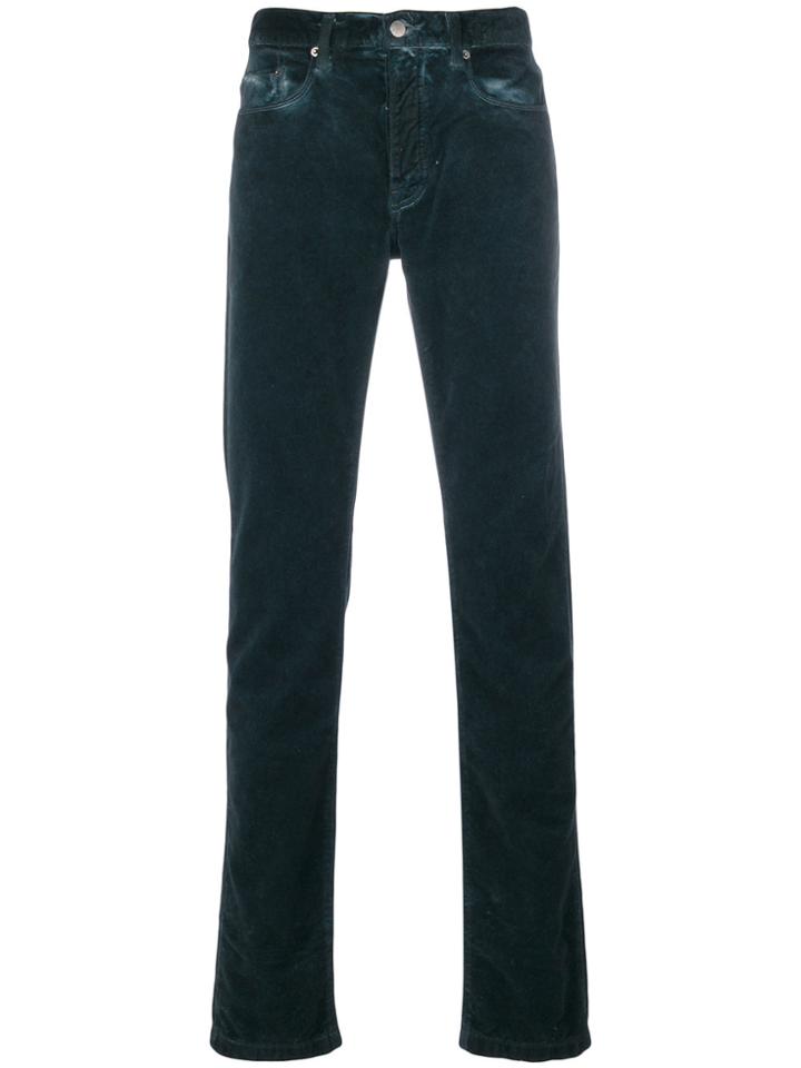 Massimo Alba Textured Trousers - Blue