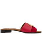Chloé Chloé Flat Slides - Red